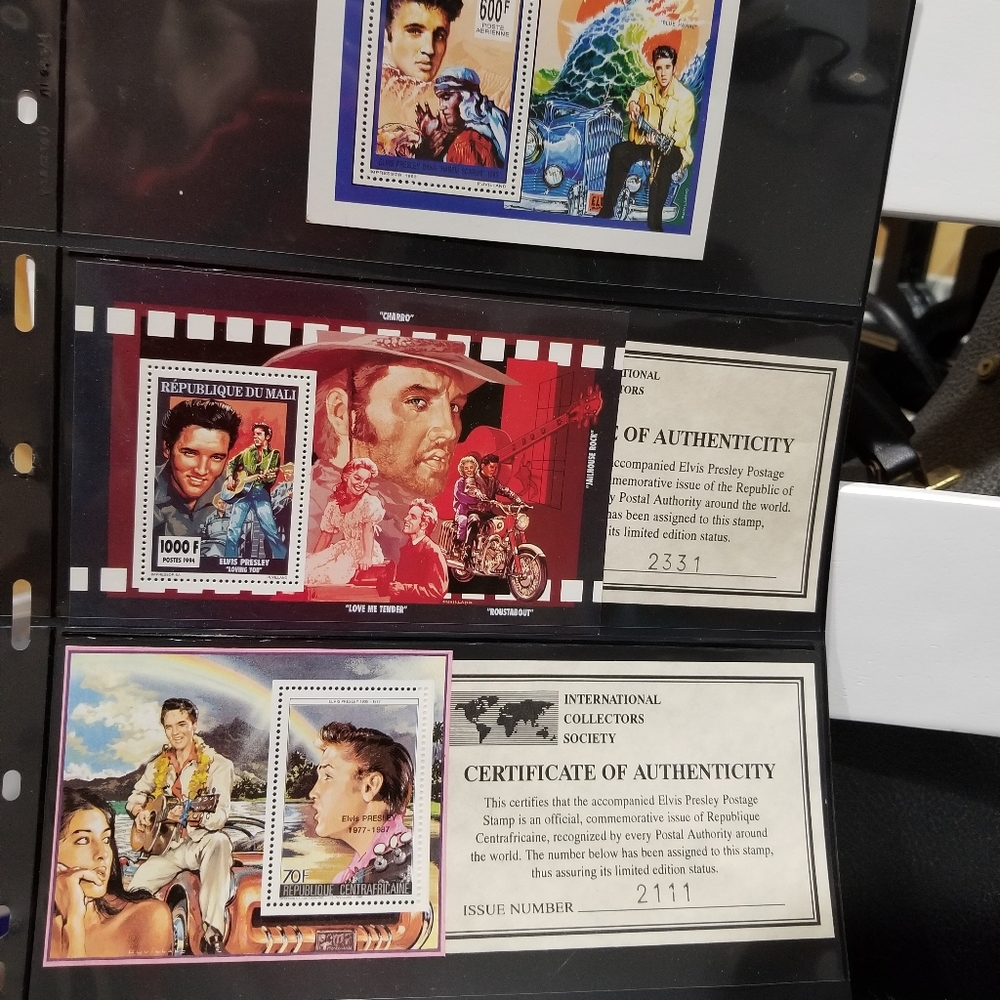 Set of 7 Elvis Stamps - Picture 2 of 8